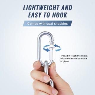 Αλυσίδα VEVOR Ψευδαργύρου 5/16 x 6 1980 lbs WGAQLTG6FT14XEPVVV0 Αλυσίδα VEVOR Ψευδαργύρου 5/16 x 6 1980 lbs WGAQLTG6FT14XEPVVV0