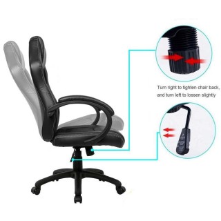 BAKAJI Καρέκλα Γραφείου Διευθυντική με Περιστρεφόμενους Τροχούς Αθ... BAKAJI Καρέκλα Γραφείου Διευθυντική με Περιστρεφόμενους Τροχούς Αθ...