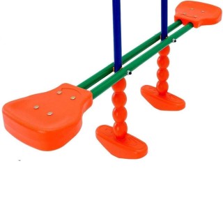 BAKAJI  Κούνια Κήπου για Παιδιά Τετράθεσια με Αλογάκι για Εξωτερικό...