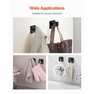 VEVOR Σετ Μαύρου Ματ Μπάνιου: 10τμχ, 2 Μπάρες 24 & Αξεσουάρ Τοίχου ...