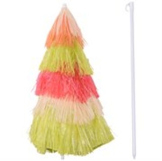 Outsunny Φορητή Χαβανέζικη Ομπρέλα, Στέγαστρο Ø160cm, Αδιάβροχη, Ύψ...