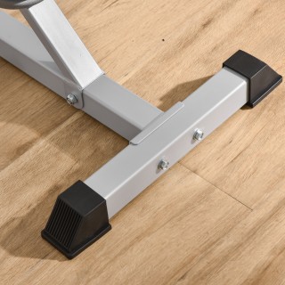 HOMCOM Σετ 2 Υποστηρίγματα Μπάρας από Ατσάλι με 3 Γάντζους, Ρυθμιζ... HOMCOM Σετ 2 Υποστηρίγματα Μπάρας από Ατσάλι με 3 Γάντζους, Ρυθμιζ...