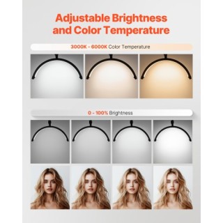 VEVOR Φωτιστικό Νυχιών 20W με Κλιπ & Βάση Κινητού LED Ημισέληνος WS... VEVOR Φωτιστικό Νυχιών 20W με Κλιπ & Βάση Κινητού LED Ημισέληνος WS...