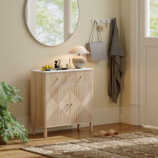 HOMCOM Μπουφές Κρεντένζα από Ξύλο με 2 Συρτάρια, Ντουλάπι και Επιφά... HOMCOM Μπουφές Κρεντένζα από Ξύλο με 2 Συρτάρια, Ντουλάπι και Επιφά...