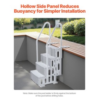 VEVOR Σκάλα Πισίνας με 4 Σκαλοπάτια και 2 Χειρολαβές, Υποστηρίζει 4... VEVOR Σκάλα Πισίνας με 4 Σκαλοπάτια και 2 Χειρολαβές, Υποστηρίζει 4...