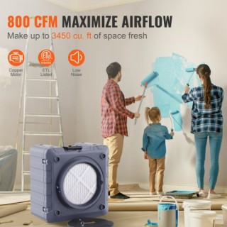 VEVOR Καθαριστής Αέρα με 3-στάδια και 800 CFM  KQXDQJ3800CFMYP0KV2