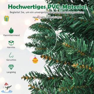 Costway Λεπτός Χριστουγεννιάτικος Δέντρος με Ρεαλιστικές PVC Βελόν... Costway Λεπτός Χριστουγεννιάτικος Δέντρος με Ρεαλιστικές PVC Βελόν...