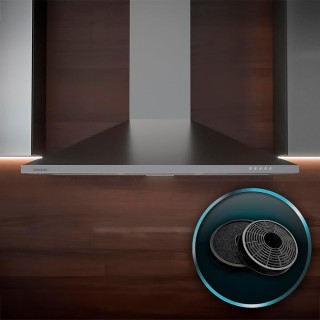 Απορροφητήρας Καμινάδα 90cm 65W Bolero Inox CEC-02842 Cecotec