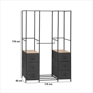 5FIVE Simply smart Μεταλλική Ντουλάπα Tissa 116 x 40 x 176 εκ με Ξύ...