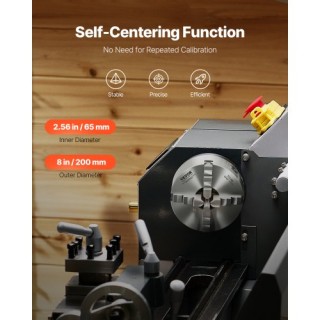 VEVOR Αυτόματο Τσοκ Τόρνου 4 Σιαγόνων με Πλάκα Στήριξης 1 1/2 in-8 ... VEVOR Αυτόματο Τσοκ Τόρνου 4 Σιαγόνων με Πλάκα Στήριξης 1 1/2 in-8 ...