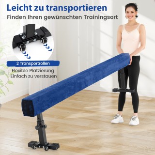 Costway  Ρυθμιζόμενη Ισορροπητική Δοκός 226 cm Υψηλού και Χαμηλού Π...