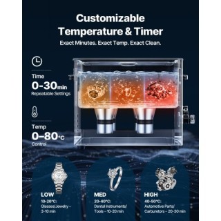 VEVOR Επαγγελματικός Υπερηχητικός Καθαριστής 15L με Καλάθι και Ψηφι... VEVOR Επαγγελματικός Υπερηχητικός Καθαριστής 15L με Καλάθι και Ψηφι...