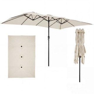Costway Διπλή Ομπρέλα Κήπου Extra Μεγάλη 12 Μπανέλες 260 x 276 x 43...