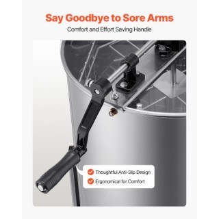 VEVOR Εξαγωγέας Μελιού 4/8 Πλαισίων Ανοξείδωτος Χάλυβας SDYMJJPBXG1...