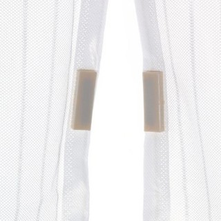 BAKAJI Μαγνητική Κουνουπιέρα Καθολική 90x210cm Λευκή Μαγνήτες Κουρτ...