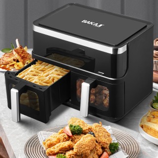 BAKAJI Φριτέζα Αέρος με Διπλό Καλάθι XXL 12 L Airfryer Χωρίς Λάδι ... BAKAJI Φριτέζα Αέρος με Διπλό Καλάθι XXL 12 L Airfryer Χωρίς Λάδι ...