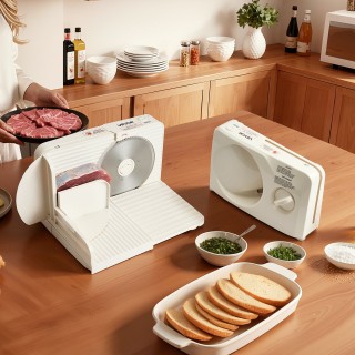 VEVOR Ηλεκτρική Μηχανή Κοπής Κρεάτων 180W - Ρυθμιζόμενο Πάχος για Ο...