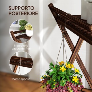 Outsunny Σετ 2 Βάσεις Φυτών με 2 Επίπεδα και Σχεδιασμό με Ξύλινες Σ... Outsunny Σετ 2 Βάσεις Φυτών με 2 Επίπεδα και Σχεδιασμό με Ξύλινες Σ...