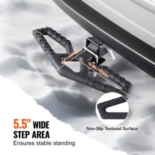 VEVOR Σκαλοπάτι Ρυμούλκησης για 2 Υποδοχή Προφυλακτήρα Αυτοκινήτου ...