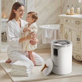 VEVOR Κάδος Θερμαντήρα Πετσετών με Οθόνη LED, Χρονοδιακόπτη & Ρυθμι...