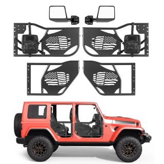 VEVOR Τζιπ Σωληνωτές Πόρτες, 4-Θύρες, Συμβατές με Jeep Wrangler JK ...