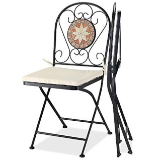 BAKAJI Σετ Τραπέζι + Πτυσσόμενες Καρέκλες Μωσαϊκό Έπιπλα Εξωτερικο... BAKAJI Σετ Τραπέζι + Πτυσσόμενες Καρέκλες Μωσαϊκό Έπιπλα Εξωτερικο...