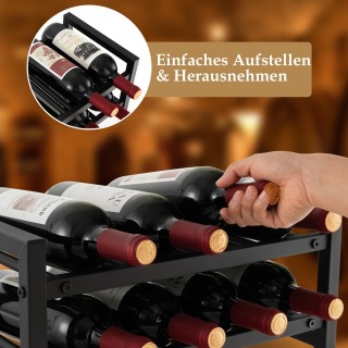 Costway Ανοιχτή Μεταλλική Ραφιέρα Κρασιών 2 Επιπέδων για 8 Φιάλες ... Costway Ανοιχτή Μεταλλική Ραφιέρα Κρασιών 2 Επιπέδων για 8 Φιάλες ...