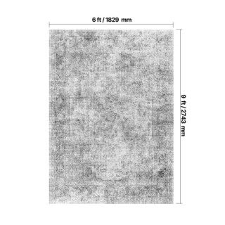 VEVOR Μεγάλο Χαλί 6x9 πόδια Αντιολισθητικό και Ανθεκτικό σε Σκισίμα...