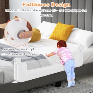 Costway Προστατευτικό Κάγκελο Κρεβατιού για Παιδιά με Πτυσσόμενο Σχ... Costway Προστατευτικό Κάγκελο Κρεβατιού για Παιδιά με Πτυσσόμενο Σχ...