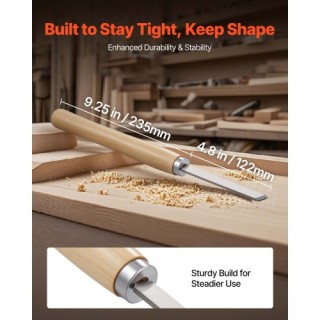 VEVOR Σετ Ξυλογλυπτικών Εργαλείων 8ΤΜΧ με Λεπίδες Ατσαλιού για Τόρν...