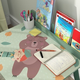 AIYAPLAY Σετ Καρέκλα και Τραπεζάκι για Παιδιά με Ράφι Αποθήκευσης,... AIYAPLAY Σετ Καρέκλα και Τραπεζάκι για Παιδιά με Ράφι Αποθήκευσης,...