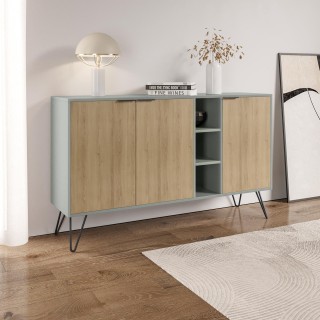 Shally Dogan Μοντέρνα Κονσόλα με 3 Πόρτες και Ανοιχτούς Χώρους 142x...