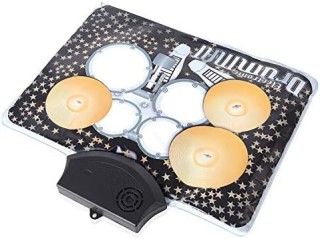 BAKAJI Φορητό Μουσικό Χαλάκι Μίνι Τύμπανο Κρουστά Επιτραπέζιο Μουσι...