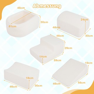 Costway 5-κομμάτιοι αφρώδεις κατασκευαστικοί κύβοι για νήπια με μπα... Costway 5-κομμάτιοι αφρώδεις κατασκευαστικοί κύβοι για νήπια με μπα...