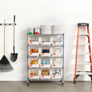 VEVOR Κινητό Σύστημα Αποθήκευσης με 5 Ορόφους και 12 Κάδους KYDWLJ5...