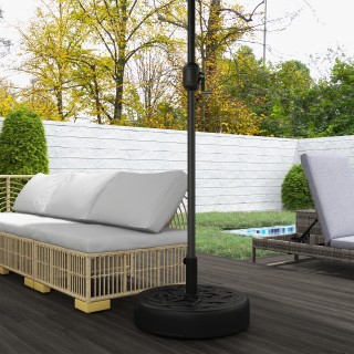 Outsunny Βάση για Ομπρέλα Στρογγυλή από Πλαστικό Γεμιζόμενη με Νερό...