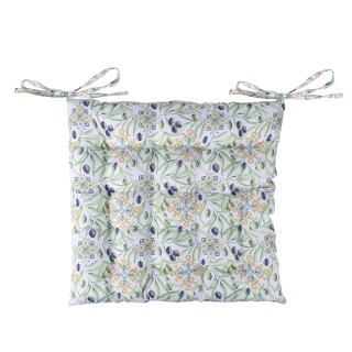 Galileo Μαξιλάρι καρέκλας με κορδόνια 40x40 cm διακόσμηση μεσογειακ...