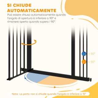 PawHut Πόρτα για Σκύλους με 2 Επεκτάσεις και Ρυθμιζόμενο Πλάτος έως...