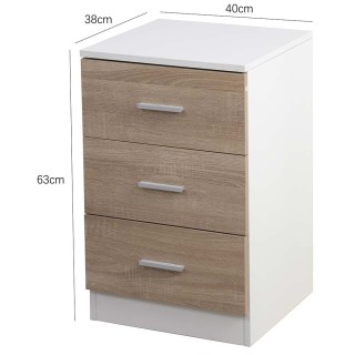 BAKAJI Κομοδίνο Συρταριέρα με 3 Συρτάρια Μοντέρνου Σχεδιασμού από ... BAKAJI Κομοδίνο Συρταριέρα με 3 Συρτάρια Μοντέρνου Σχεδιασμού από ...