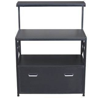 Shally Dogan Πολυλειτουργικό Ράφι Αποθήκευσης Μαύρο με 3 Ράφια και... Shally Dogan Πολυλειτουργικό Ράφι Αποθήκευσης Μαύρο με 3 Ράφια και...