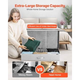 VEVOR 48L Πτυσσόμενο Κουτί Αποθήκευσης Ρούχων κάτω από το Κρεβάτι -... VEVOR 48L Πτυσσόμενο Κουτί Αποθήκευσης Ρούχων κάτω από το Κρεβάτι -...