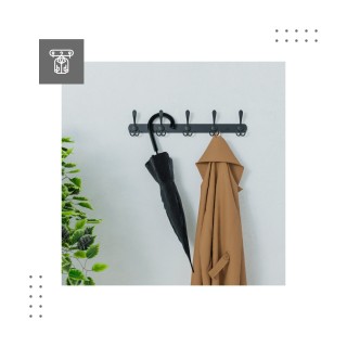 MarkAdler Κρεμάστρα Τοίχου με 15 Άγκιστρα 180  x 50 cm Host 1.3, Μα...