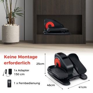 Costway Ελλειπτικό μηχάνημα γυμναστικής κάτω από το γραφείο με αυτό...