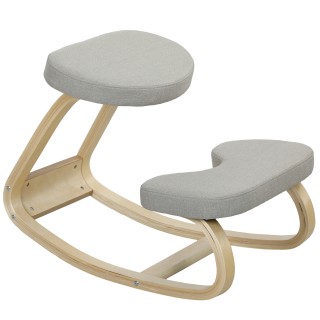 HOMCOM Καρέκλα Προσευχής με Κίνηση Κουνίσματος, από Ύφασμα και Ξύλο...