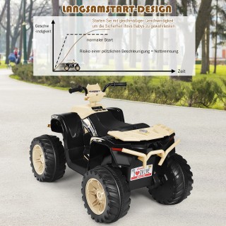 Costway Ηλεκτρικό Παιδικό Quad 12V με Προβολέα, Μουσική & Κόρνα - Κ...
