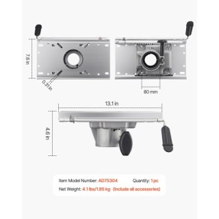 VEVOR Ρυθμιζόμενη Βάση Καθίσματος Βάρκας Μετακινούμενη Εμπρός και Π... VEVOR Ρυθμιζόμενη Βάση Καθίσματος Βάρκας Μετακινούμενη Εμπρός και Π...