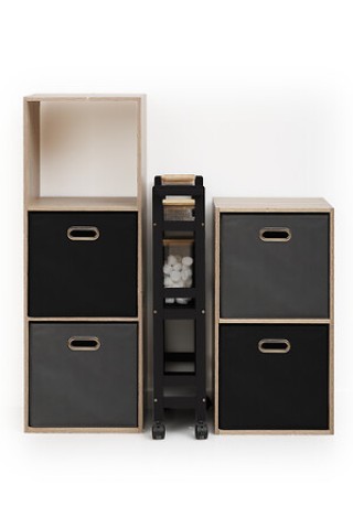 Τροχήλατο Τρόλεϊ Αποθήκευσης 3 Επιπέδων 40 x 15 x 75 cm Μαύρο 17476... Τροχήλατο Τρόλεϊ Αποθήκευσης 3 Επιπέδων 40 x 15 x 75 cm Μαύρο 17476...