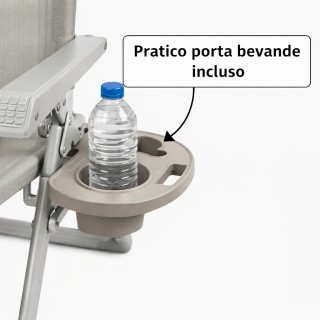 BAKAJI Σετ 2 Καρέκλες Βαρύτητας Luxor με Δίσκο Οργάνωσης, Στήριγμα ...