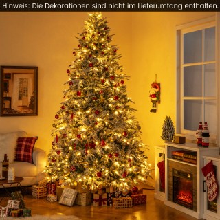 Costway 270 εκ Τεχνητό Χριστουγεννιάτικο Δέντρο με Φωτισμό και Χιόν... Costway 270 εκ Τεχνητό Χριστουγεννιάτικο Δέντρο με Φωτισμό και Χιόν...