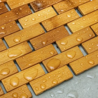 Ruhhy Αδιάβροχο Μπαμπου Χαλάκι Μπάνιου 80x50 εκ για Ντους 26048